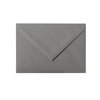 25 envelopes DIN C8  57x81 mm dark-grey
