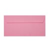 25 sobres DIN largos con tiras adhesivas (sin ventana) 11x22 cm rosa