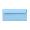 25 sobres DIN largos con tiras adhesivas (sin ventana) 11x22 cm azul claro