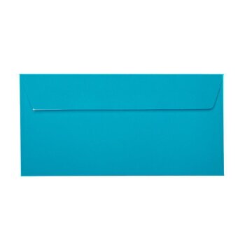 25 Buste DIN lunghe con strisce adesive (senza finestra) blu 11x22 cm