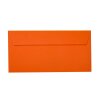 25 DIN long envelopes with adhesive strips (without window) 4.33 x 8.66 in orange