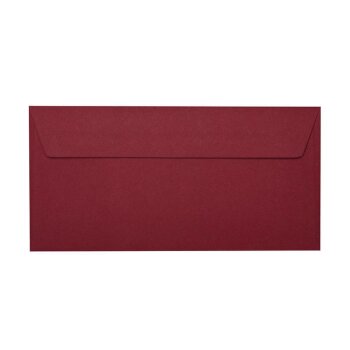 Briefumschläge DIN lang haftklebend 110 x 220 mm 120 g/m² 25 Stück in Bordeaux