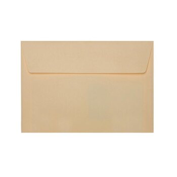25 Enveloppes DIN B6 (125 x 176 mm) avec adhésif 120 g / m2 chameau