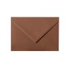 Envelopes C6 (4,48 x 6,37 in) - brown with a triangular flap