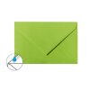 Enveloppes C6 (11,4x16,2 cm) - citron vert avec un rabat triangulaire