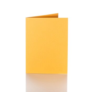 Folding cards 3.94 x 5.91 in - yellow orange for C6
