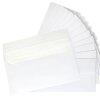 Envelopes DIN long white with adhesive strips - with INNER LINING