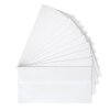 Enveloppes DIN longues blanches avec bandes adhésives - avec DOUBLURE INTERNE