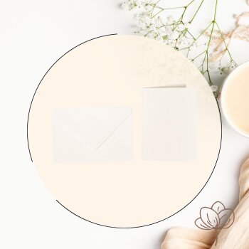 Envelopes B6 + folding card 4.72 x 6.69 in - ivory