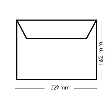 Buste trasparenti DIN C5 (162 x 229 mm) con strisce adesive