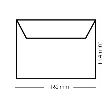 Sobres C6 (11.4x16.2 cm) - blanco con tiras adhesivas
