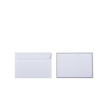 Sympathy envelope DIN C6  (4,48 x 6,37 in) - Self-Adhesive Strip - without lining - black frame