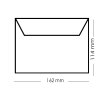 Sympathy envelope DIN C6  (4,48 x 6,37 in) - Self-Adhesive Strip - without lining - black frame