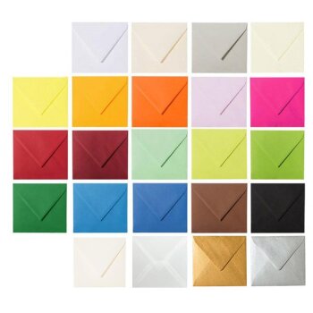 Envelopes 4,33 x 4,33 in wet adhesive 120 gsm