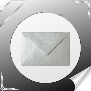 Envelopes DIN B6 (4,92 x 6,93 in) - silver wet adhesive