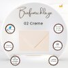 Envelopes C8 (2,25 x 3,19 in) - cream