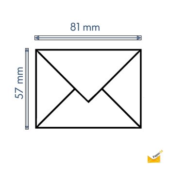 Enveloppes C8 (5,7x8,1 cm) - noir
