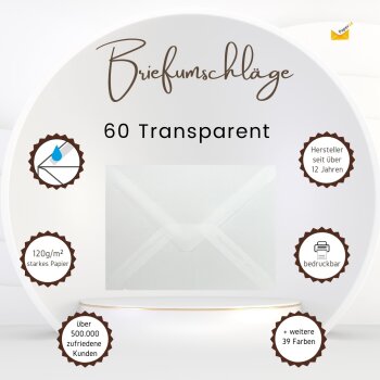 Envelopes C8 (2,25 x 3,19 in) - Transparent