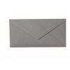 Enveloppes DIN longues - 11x22 cm - gris foncé avec rabat triangulaire