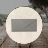 Briefumschläge DIN lang - 11x22 cm - Dunkelgrau mit Dreieckslasche